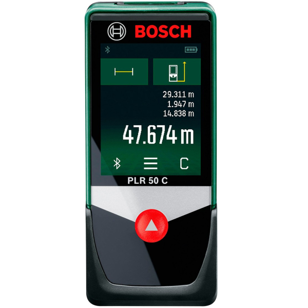 Лазерний далекомір Bosch PLR 50 C з чохлом 0603672220