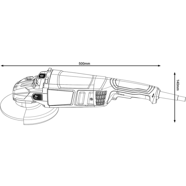 Болгарка Bosch Professional GWS 2200, 180 мм, 8500 об/хв 06018C0320