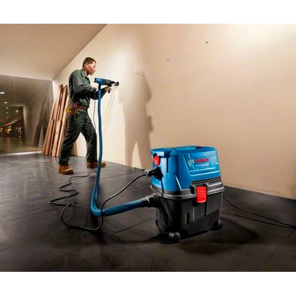 Будівельний пилосос Bosch Professional GAS 15 PS із кутовою та щілинною насадками 06019E5100