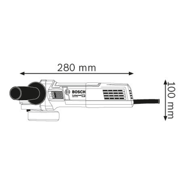 Кутова шліфмашина Bosch GWS 9-125 Professional 0601396007