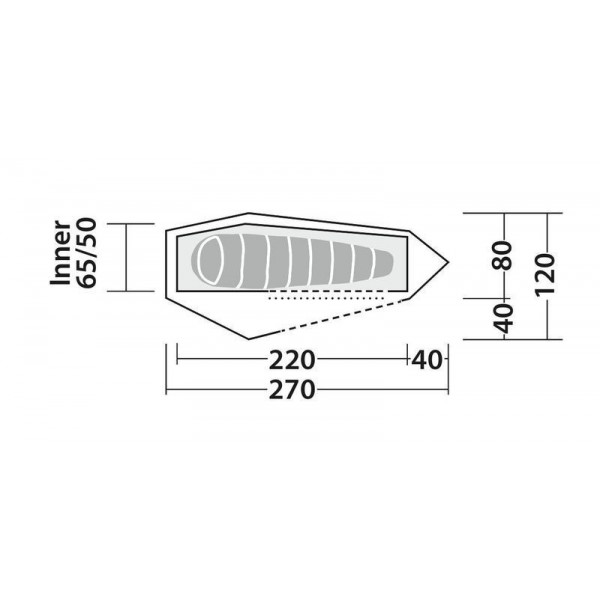 Намет одномісний Robens Cress 1 Pro (130397) (931595)