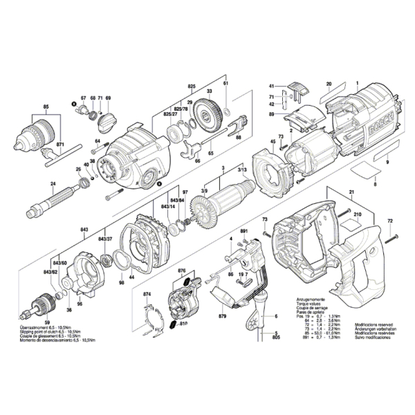Дриль ударний Bosch Professional GSB 162-2 RE в чемодані 060118B000