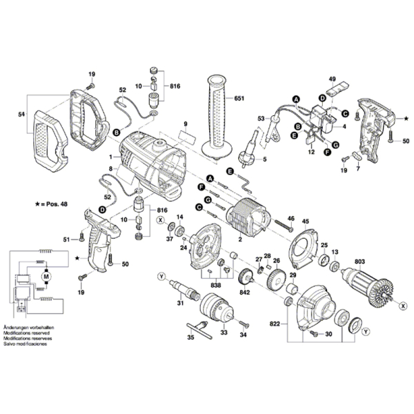 Дриль-міксер Bosch Professional GBM 1600 RE 06011B0000