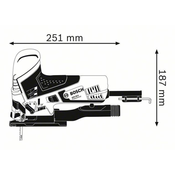 Лобзик Bosch Professional GST 90 E в чемодані 060158G000