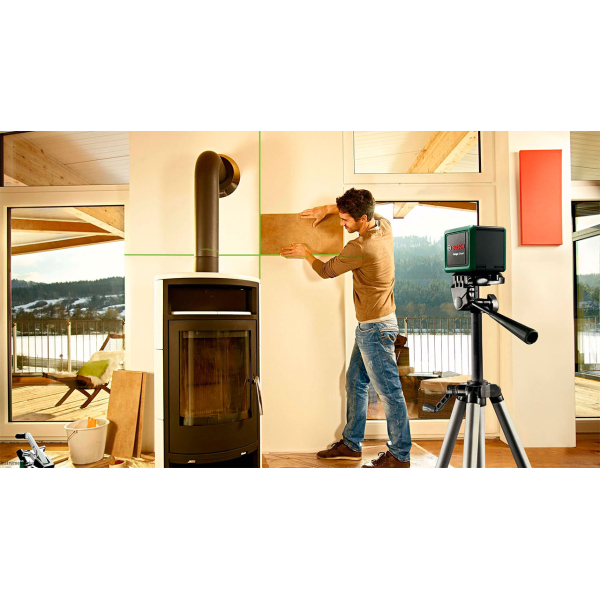 Лазерний нівелір Bosch Quigo Green зі штативом і батарейками 0603663C04 Лазерний нівелір Bosch Quigo Green зі штативом і батарейками 0603663C04