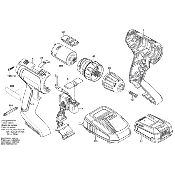 Акумуляторний дриль-шурупокрут Bosch UniversalDrill 18V в чемодані з 2 акб PBA 18V 1.5Ah W-A та з/п AL 1810 CV 06039D4002