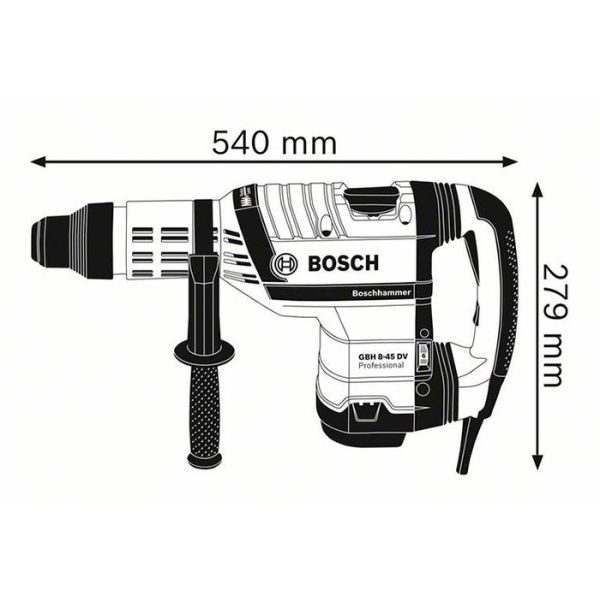 Перфоратор Bosch Professional GBH 8-45 DV в чемодані 0611265000