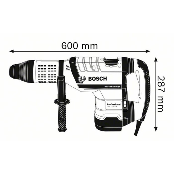 Перфоратор Bosch Professional GBH 12-52 DV в чемодані 0611266000