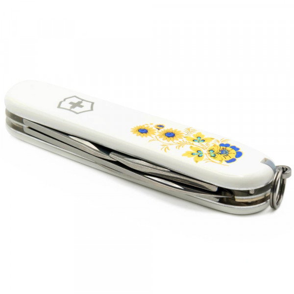 Складаний ніж Victorinox SPARTAN UKRAINE Квіти 1.3603.7_T1050u