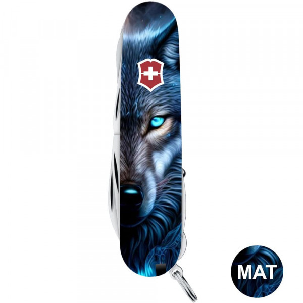 Складаний ніж Victorinox HUNTSMAN ANIMAL Вовк 1.3713.3.F1040pw