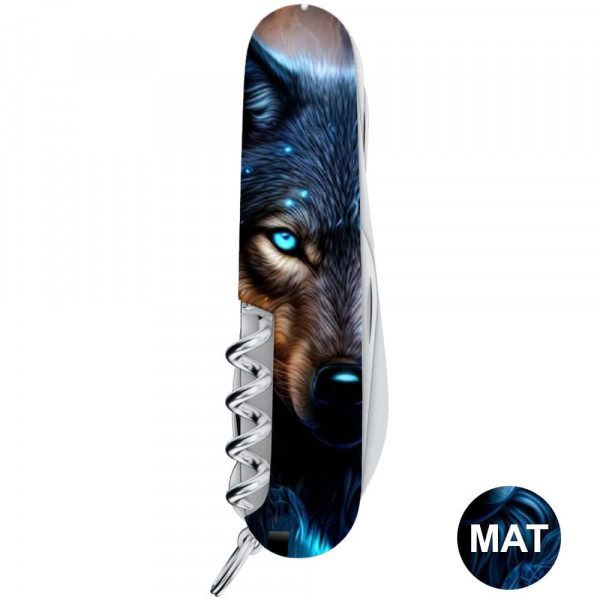 Складаний ніж Victorinox HUNTSMAN ANIMAL Вовк 1.3713.3.F1040pw