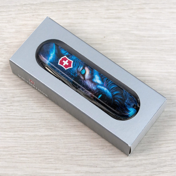 Складаний ніж Victorinox HUNTSMAN ANIMAL Вовк 1.3713.3.F1040pw