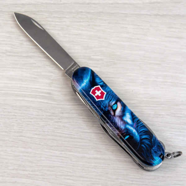 Складаний ніж Victorinox HUNTSMAN ANIMAL Вовк 1.3713.3.F1040pw