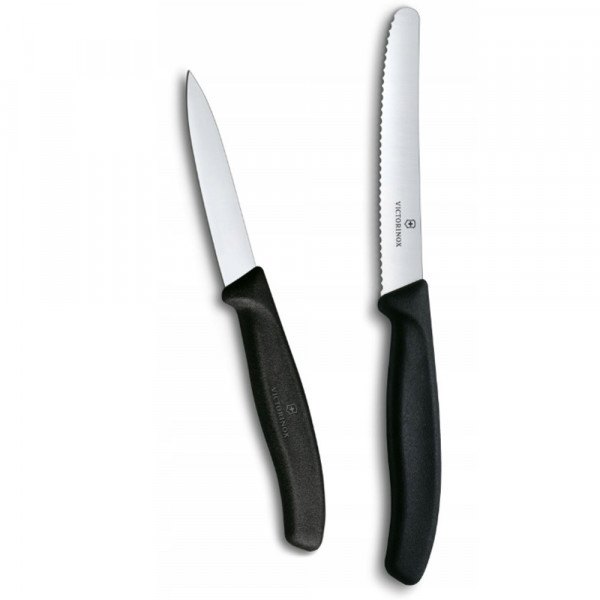 Набір ножів для чищення овочів Victorinox Swiss Classic 2 ножа чорн 6.7113.2