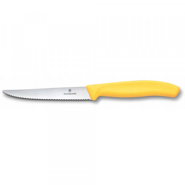 Ніж для стейка та піци Victorinox Swiss Classic 11см хвил жовт 6.7238.C1