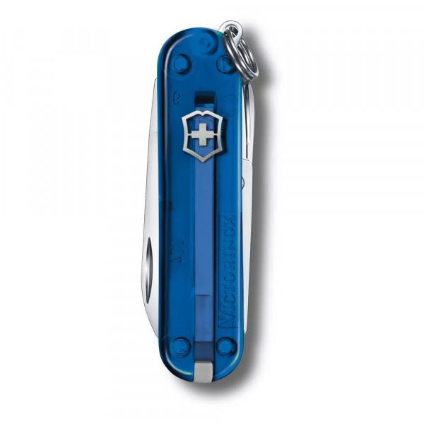 Складаний ніж Victorinox 58мм CLASSIC SD Deep Ocean 2 шари 7 функцій Синій напівпрозорий (0.6223.T2) Складаний ніж Victorinox 58мм CLASSIC SD Deep Ocean 2 шари 7 функцій Синій напівпрозорий (0.6223.T2)