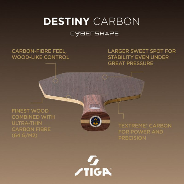 Основа для ракетки Stiga Destiny Carbon Cybershape Master (1600-2602-35) (932080)