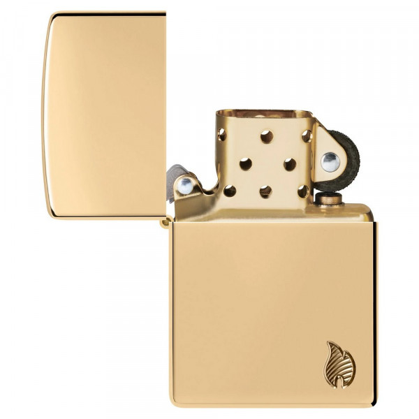 Запальничка Zippo (Зіппо) Armor® High Polish Brass Flame Design 46397 Запальничка Zippo (Зіппо) Armor® High Polish Brass Flame Design 46397
