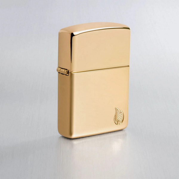 Запальничка Zippo (Зіппо) Armor® High Polish Brass Flame Design 46397 Запальничка Zippo (Зіппо) Armor® High Polish Brass Flame Design 46397