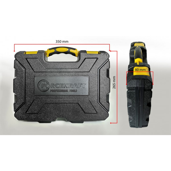 Набір інструментів 60 предметів 1/4 "(6гр.) (4-13мм) FORCEKRAFT FK-2601 Набір інструментів 60 предметів 1/4 "(6гр.) (4-13мм) FORCEKRAFT FK-2601