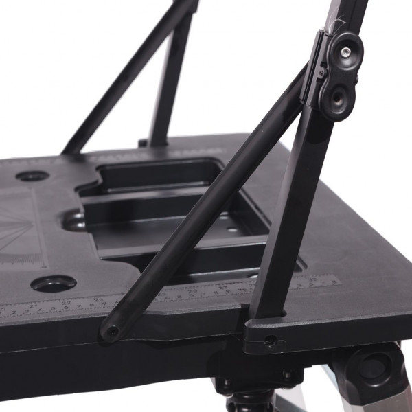 Верстат багатофункціональний, 7 в 1 (верстак-max нагр.150кг, візок-150кг, лісу-250кг, робоча платформа-108х45см, столярний козел, лежак, візок-платформ