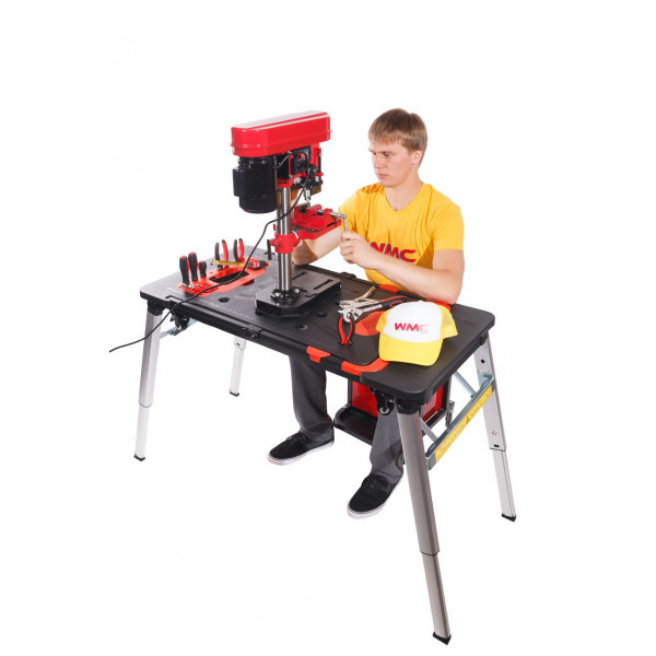 Верстат багатофункціональний, 7 в 1 (верстак-max нагр.150кг, візок-150кг, лісу-250кг, робоча платформа-108х45см, столярний козел, лежак, візок-платформ