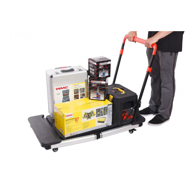 Верстат багатофункціональний, 7 в 1 (верстак-max нагр.150кг, візок-150кг, лісу-250кг, робоча платформа-108х45см, столярний козел, лежак, візок-платформ