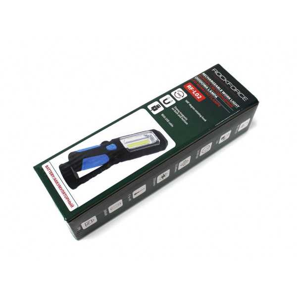 Ліхтар світлодіодний акумуляторний (250 Lm; 1200mAh; зарядка 12V; час роботи: 5 годин; час зарядки:3 години) ROCKFORCE RF-L02