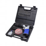 Пневмодрель з реверсом, набором біт і сверд 20пр(патрон:1-10мм,2200об/хв,6.3Bar,штуцер 1/4") FORSAGE F-RP7810