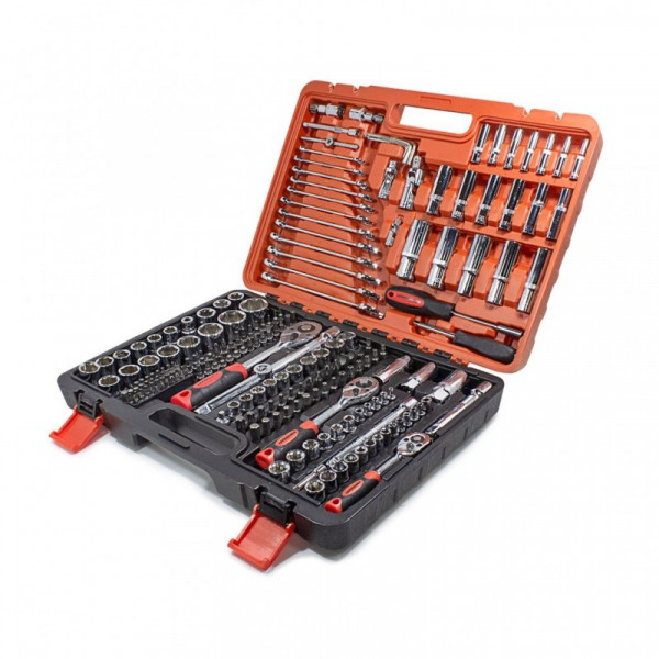 Набір інструментів 216пр. 1/4''3/8''1/2''(6гр.)(4-32мм) FORCEKRAFT FK-38841