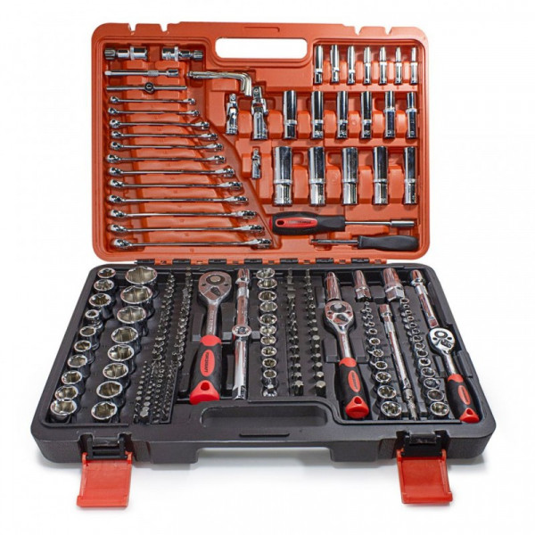 Набір інструментів 216пр. 1/4''3/8''1/2''(6гр.)(4-32мм) FORCEKRAFT FK-38841