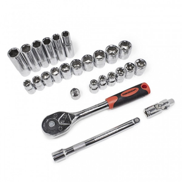 Набір інструментів 216пр. 1/4''3/8''1/2''(6гр.)(4-32мм) FORCEKRAFT FK-38841