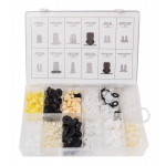 Набір пластикових кріплень універсальних 350 пр., в пластиковому органайзері Forsage F-01Z0235