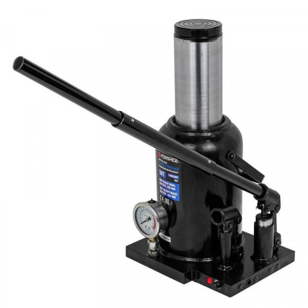 Домкрат 50т (280-450мм) пляшковий двухшвідкисний з манометром Forsage F-TH905001 BIG Домкрат 50т (280-450мм) пляшковий двухшвідкисний з манометром Forsage F-TH905001 BIG