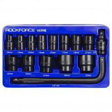 Набір ударних головок 15 предметів, 1/2", 6-гр. у ложементі RockForce RF-4159K