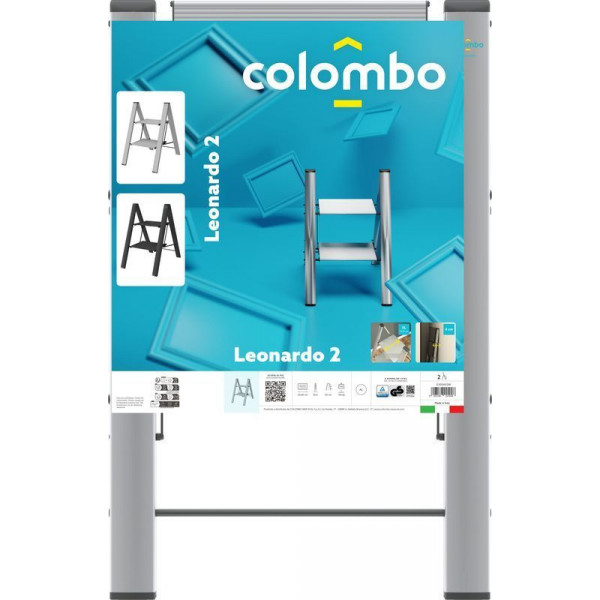 Драбина Colombo Leonardo Black 2 щаблі (G300A02W) (931995)