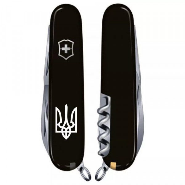 Складной нож Victorinox Spartan Ukraine 91 мм 12 Трезубец белый (1.3603.3_T0010u)