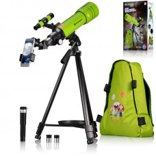 Телескоп Bresser Junior 70/400 Green з адаптером для смартфона + рюкзак (8850610B4K) (930418)