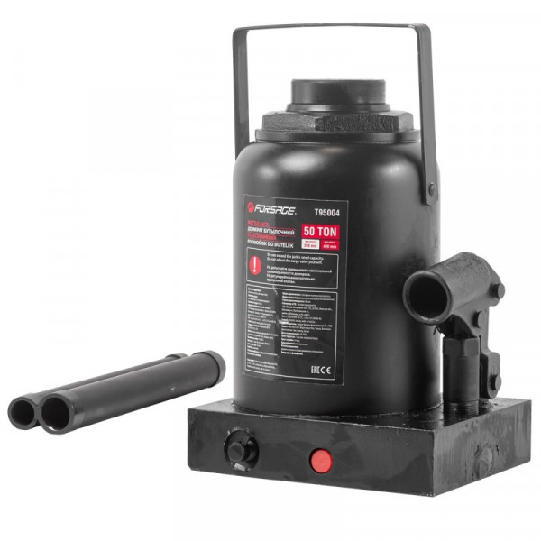 Домкрат пляшковий 50т із клапаном (h min 260мм, h max 415мм) Forsage F-T95004