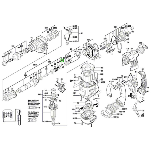 Перфоратор Bosch Professional GBH 3-28 DRE в чемодані 061123A000