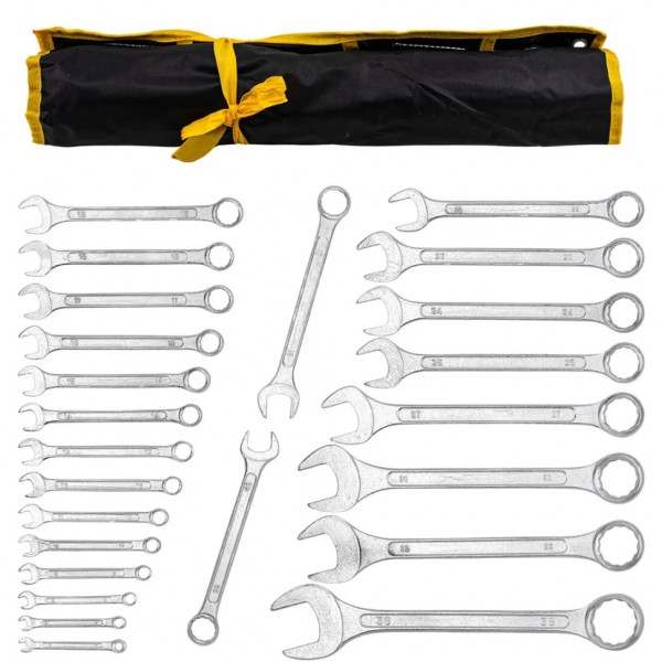 Набір ключів комбінованих 26пр (6-25, 27, 28, 30, 32, 36мм). WMC Tools WT-5261P36