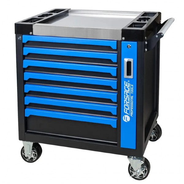 Візок інструментальний 7-поличний з додатковою боковою секцією Forsage F-55301