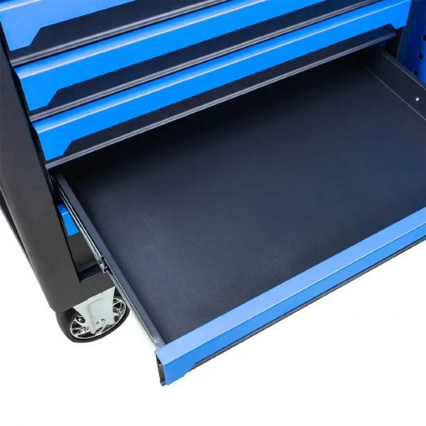 Візок інструментальний 7-поличний з додатковою боковою секцією Forsage F-55301 Візок інструментальний 7-поличний з додатковою боковою секцією Forsage F-55301