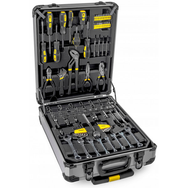 Набір інструментів 186 предметів 1/4'', 1/2''(6-гр.) (4-30мм) ''Дорожній кейс'' WMC186-3