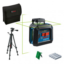Лазерний нівелір Bosch Professional GCL 2-20 G із штативом і 4 батарейками 0601065001