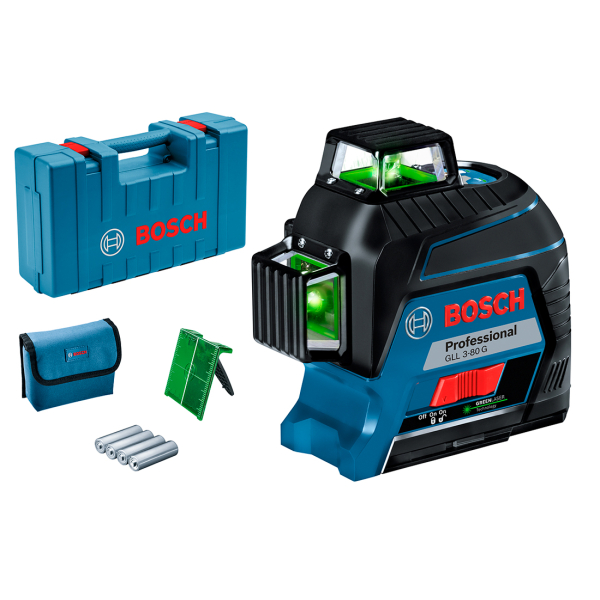 Лазерний нівелір Bosch Professional GLL 3-80 G в кейсі 0601063Y00