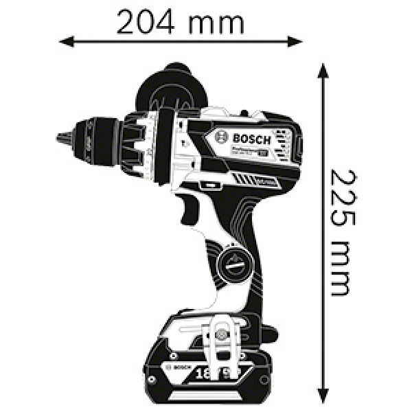 Акумуляторний ударний дриль-шурупокрут Bosch Professional GSB 18V-110 C в L-Boxx 136, без акб 06019G030A