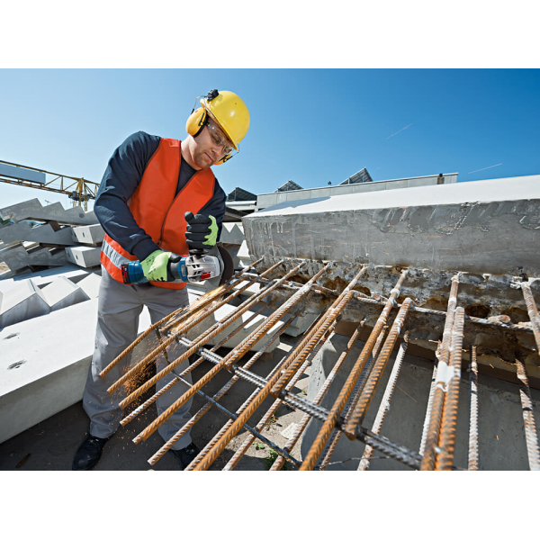Акумуляторна безщіткова кутова шліфмашина Bosch Professional GWS 18V-10 в L-Boxx 136 з 2 акб GBA 18V 5.0Ah, з/п GAL 1880 CV 06019J4004