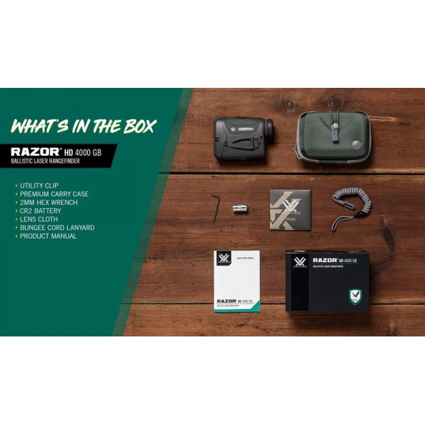 Далекомір Vortex Razor HD 4000 GeoBallistics (LRF-252-EU) 930220