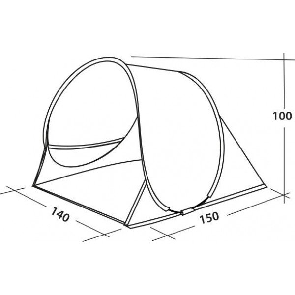 Намет пляжний Easy Camp Oceanic Grey/Sand (120433) (929588)